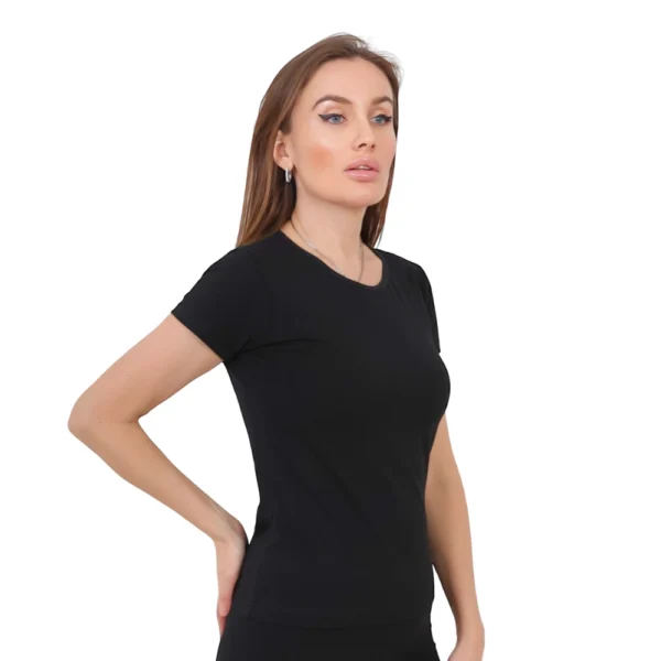 Round neck short sleeves top