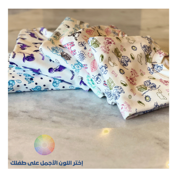 Kids printed cotton thermal underwear set – G350