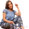 Women’s home wear Set PL 1108 soft pants and a short-sleeve shirt