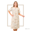 Women’s home wear R 1121 half long cotton night shirt