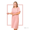Women’s home wear R 1122 half long cotton night shirt