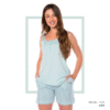 Women’s home wear Set PS 1125 soft short and a sleeveless shirt-MINT