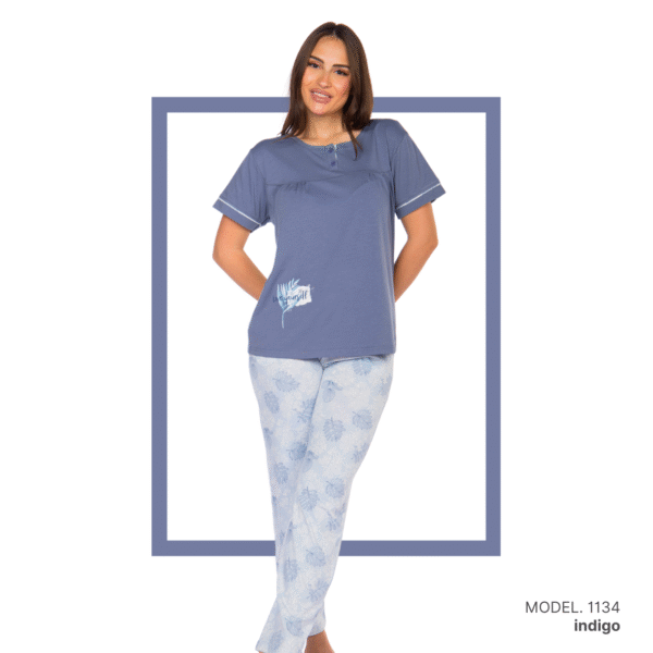 Women’s home wear Set PL 1134 soft pants and a short-sleeve shirt