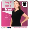 Buy 2 Get 1 Free Round neck short sleeves top
