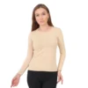 Round Neck Long Sleeves Top