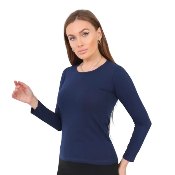 Round Neck Long Sleeves Top