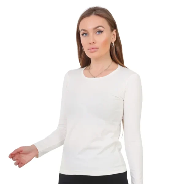 Round Neck Long Sleeves Top