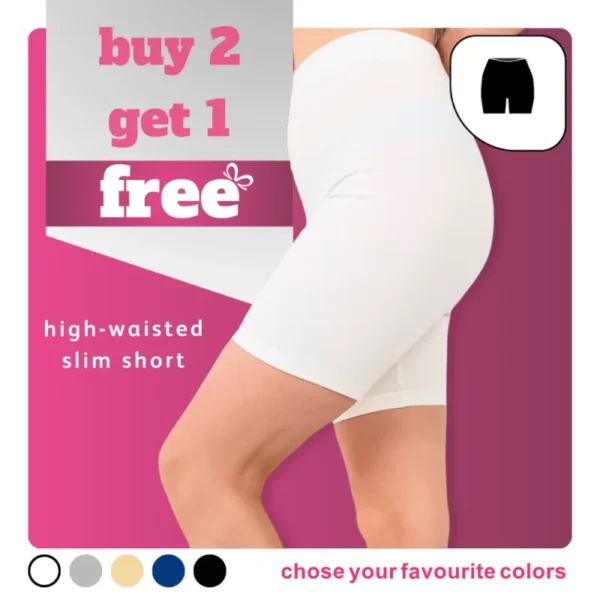 Buy 2 Get 1 Free High waisted slim shorts