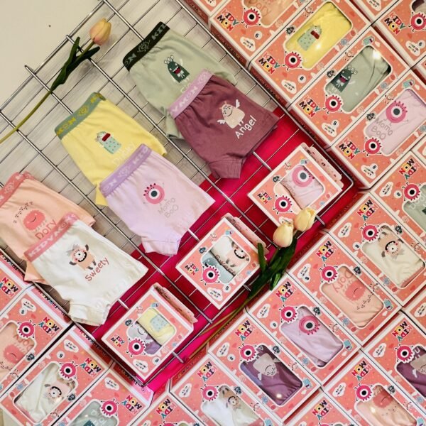 Girls’ Underwear Shorts – 2 Pieces, Ages 4–14