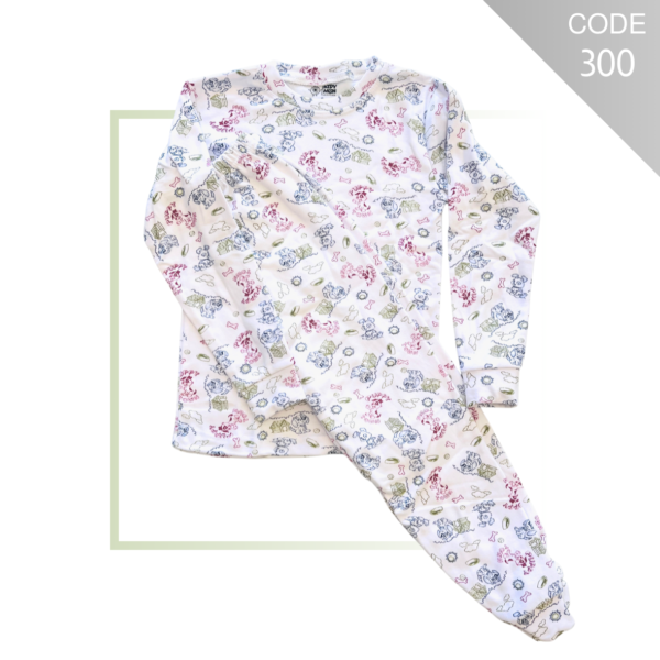 Kids printed cotton thermal underwear set – G350
