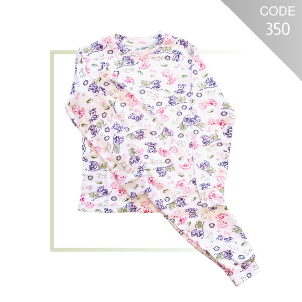 Kids printed cotton thermal underwear set – G350