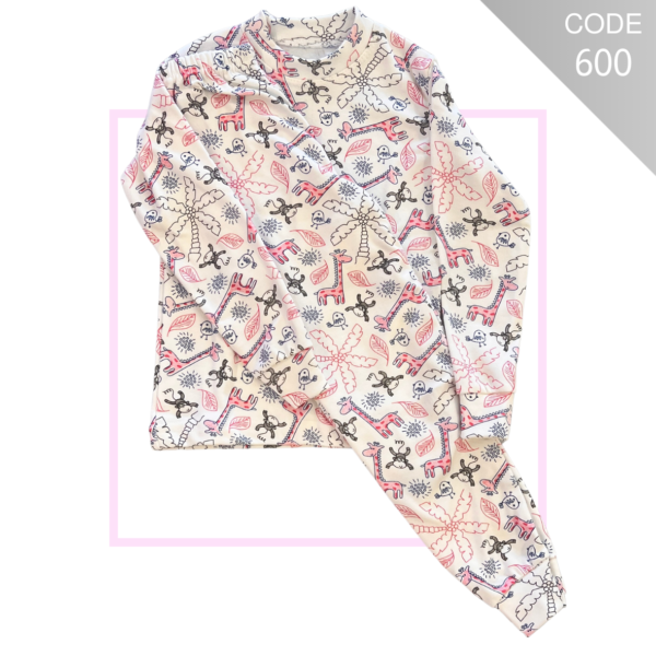 Kids printed cotton thermal underwear set – G350