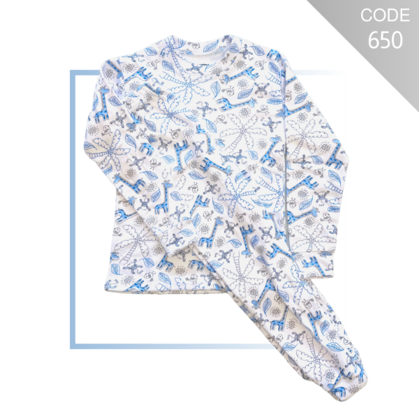 Kids printed cotton thermal underwear set – G350