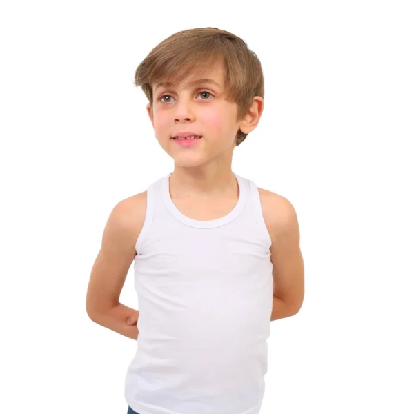 White Sleeveless Shirt