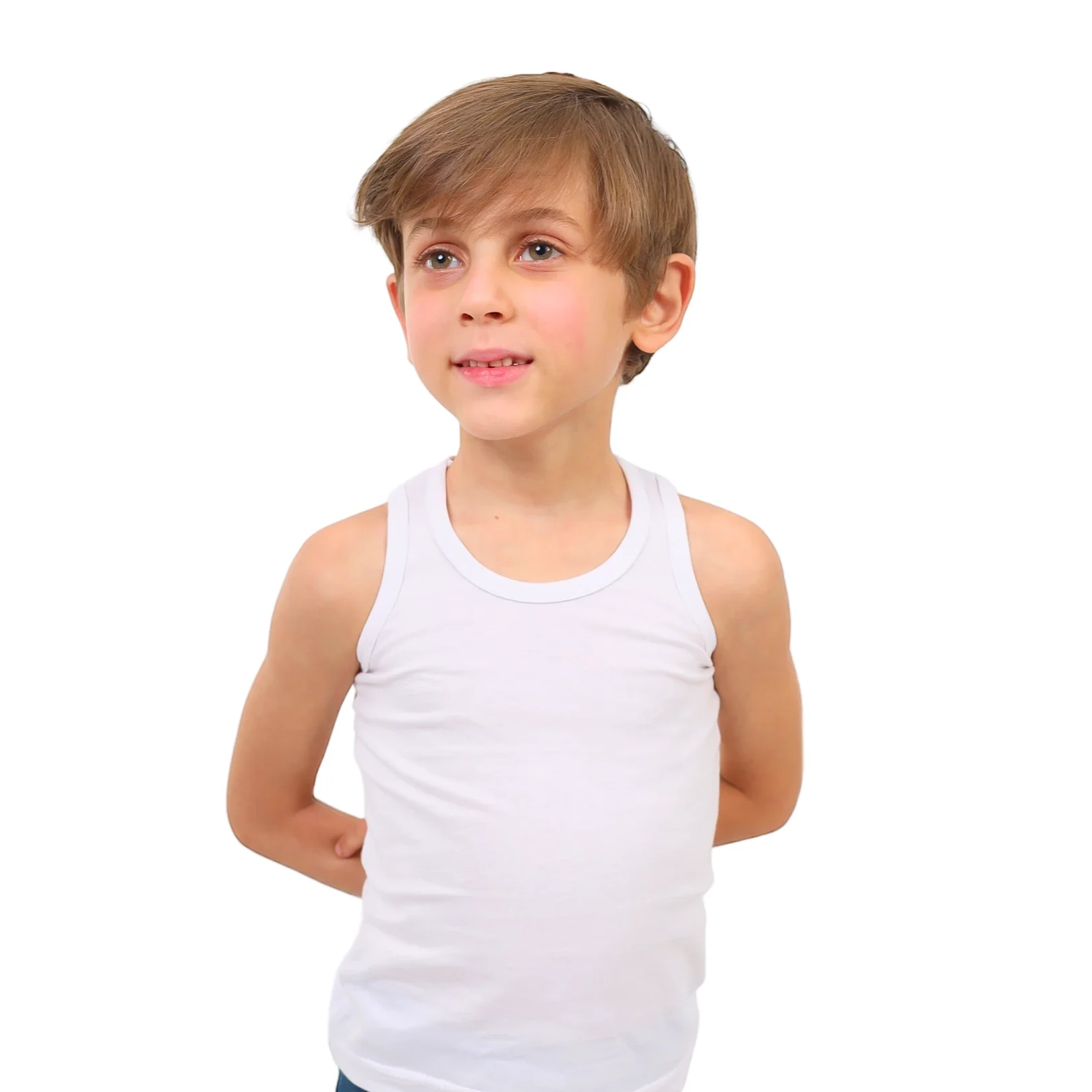 White Sleeveless Shirt