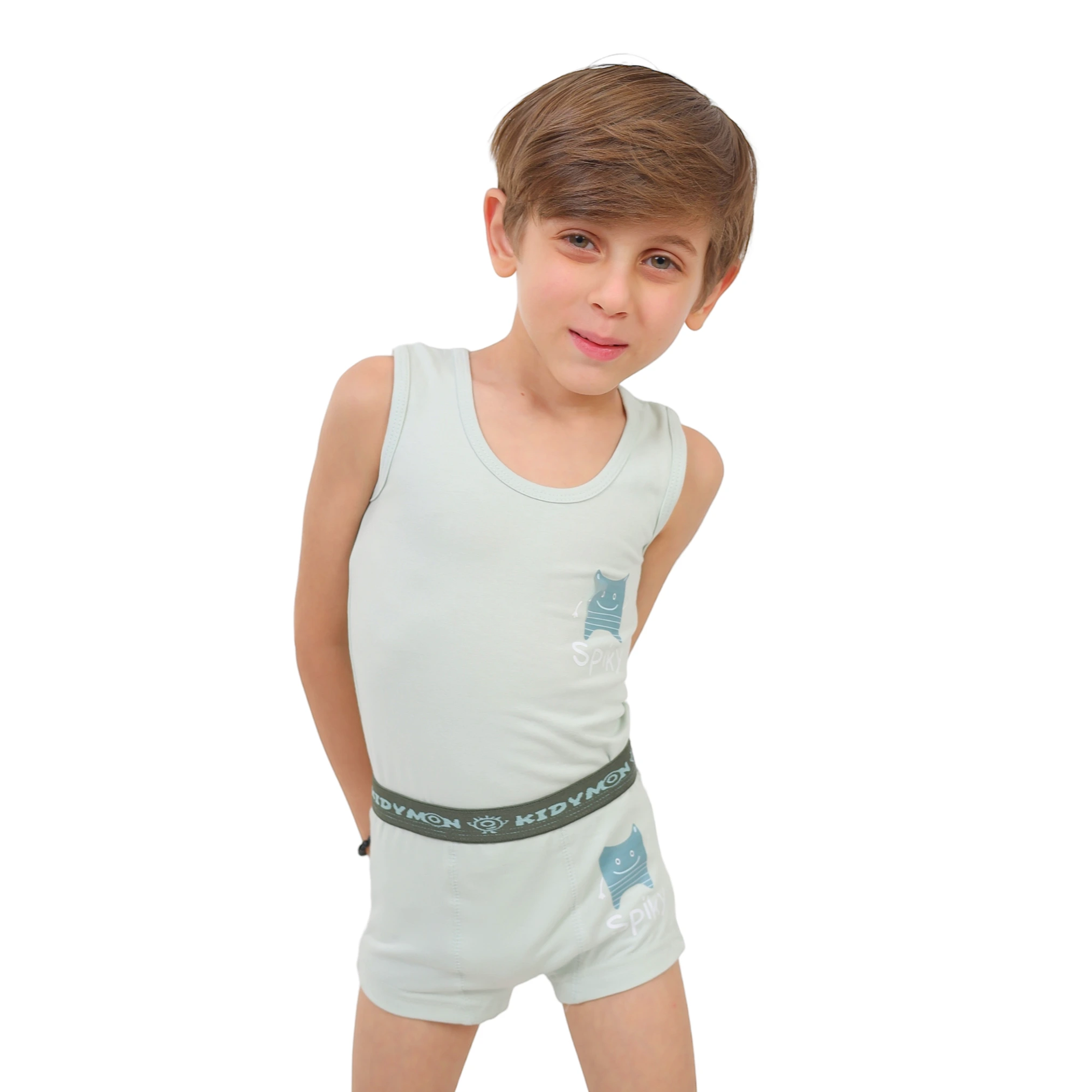 Strap Shirt & Boxer Set (Spiky)