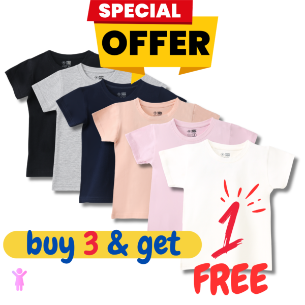 Short Sleeve Colored Shirt Buy 3 Get 1 Free