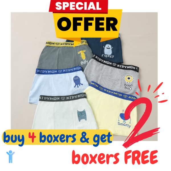 Buy 4 Boxers & Get 2 Free