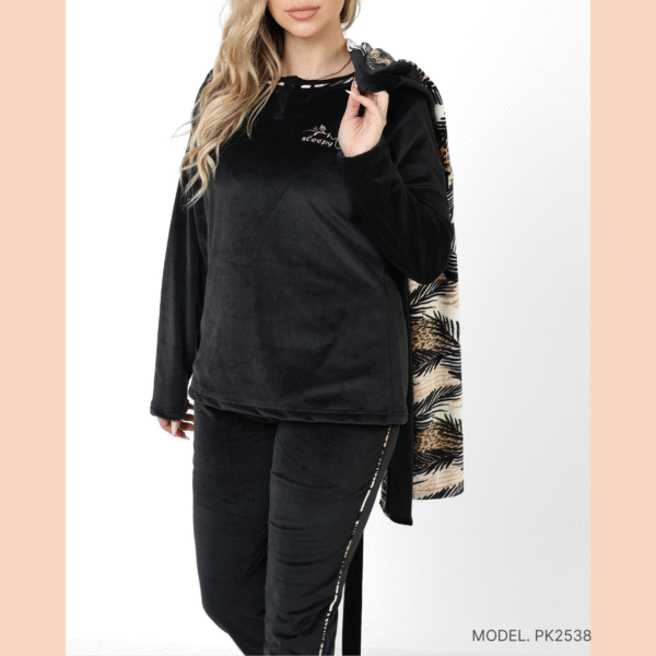 Women’s home wear Set PK 2538 - Black Shadow