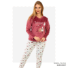 Women’s home wear Set PL 2522 - BURGUNDY