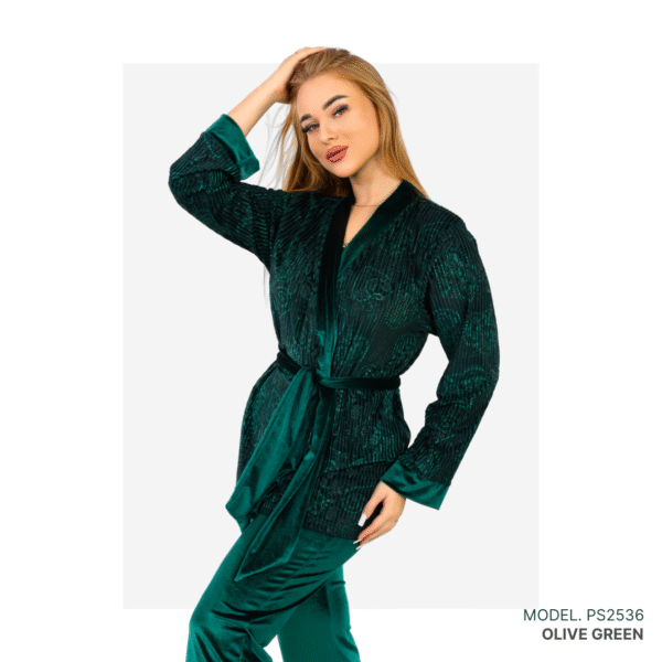 Women’s home wear Set PS 2536 - Olive Green
