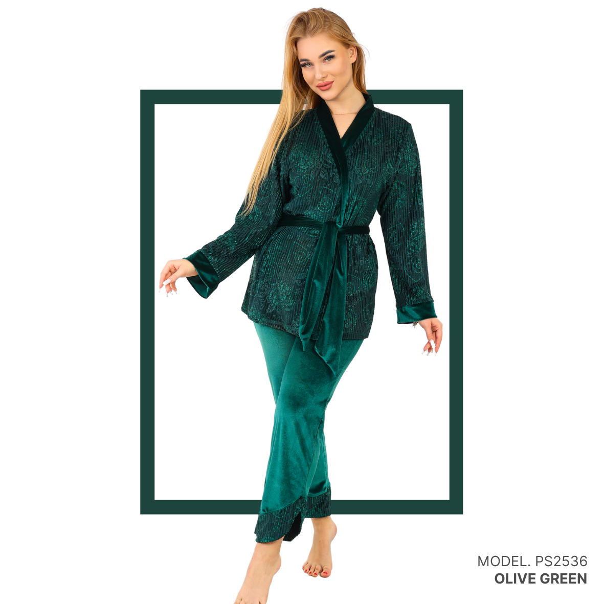 R 1116 half long cotton night