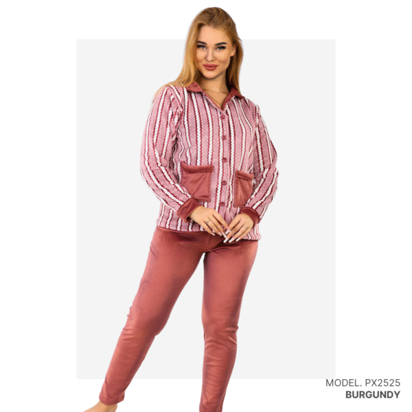 Women’s home wear Set PX 2525 - Burgundy
