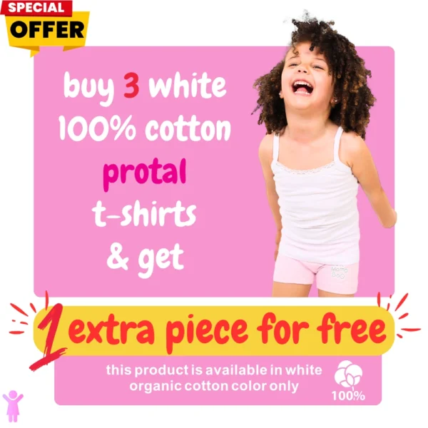 Protal White Shirt Buy 3 Get 1 Free