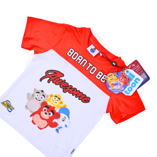 Adventure Palace Boys- Spacetoon - Cotton- 2 colors t-shirt- white and red