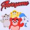 Adventure Palace Boys- Spacetoon - Cotton- 2 colors t-shirt- white and red