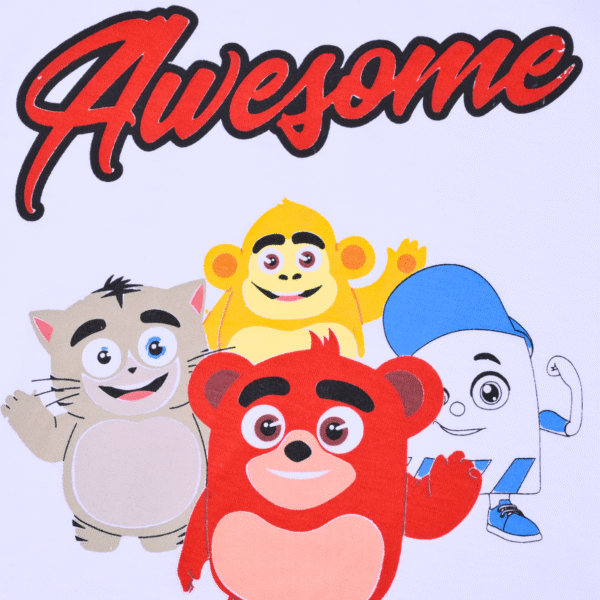 Adventure Palace Boys- Spacetoon - Cotton- 2 colors t-shirt- white and red