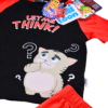 Adventure Palace Boys 2 pcs set - Spacetoon - cotton- Pajama set- (black t-shirt - red pants)