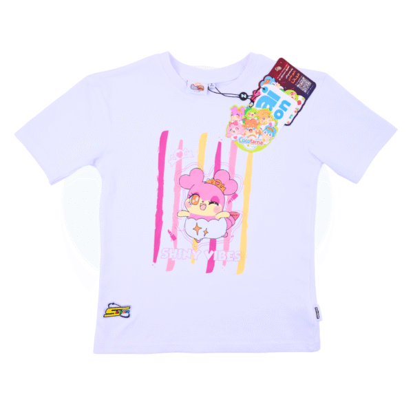 Cocotama Girls- Spacetoon -Cotton- white- Over sized t-shirt