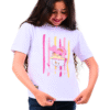 Cocotama Girls- Spacetoon -Cotton- white- Over sized t-shirt
