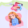 Hayati Girl 2 pcs set - Spacetoon Cotton Raglan pajama - white raglan t-shirt-light green pants
