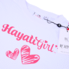Hayati Girl 2 pcs set - Spacetoon cotton outwear set-white t-shirt and pants printed