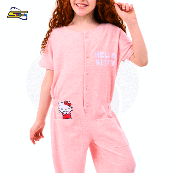 Hello Kitty Girls -cotton jumpsuit- light pink