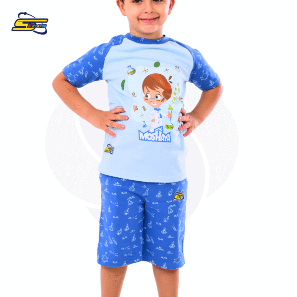 Moshayaa Family Boys- Spacetoon -cotton- Short Pajama