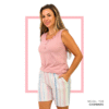 Women’s home wear Set PS 1139 soft short and a sleeveless shirt GREEN
