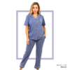 Women’s home wear Set PL 1141 soft pants and a short-sleeve shirt INDIGO
