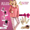 Women’s home wear Set PL 2524 - BURGUNDY