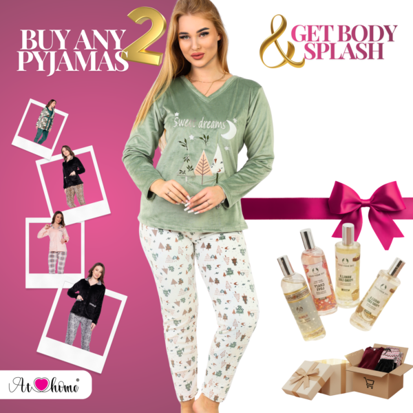 Women’s home wear Set PL 2522 - LIGHT GREEN