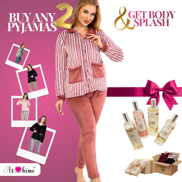 Women’s home wear Set PX 2525 - Burgundy