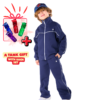 Kids Unisex tracksuit Set (2 pcs) – a zip-up jacket and matching pants - Dark Blue