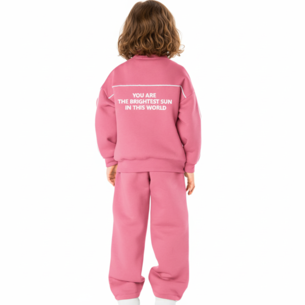 Kids Unisex tracksuit Set (2 pcs) – a zip-up jacket and matching pants - Fuschia