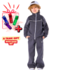 Kids Unisex tracksuit Set (2 pcs) – a zip-up jacket and matching pants - Steel Grey