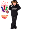 Kids Unisex tracksuit Set (2 pcs) – hooded sweatshirt and matching pants - Black