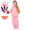 Kids Unisex tracksuit Set (2 pcs) – hooded sweatshirt and matching pants - Cashmere