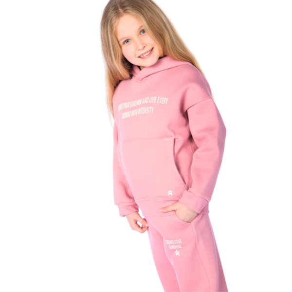 Kids Unisex tracksuit Set (2 pcs) – hooded sweatshirt and matching pants - Cashmere