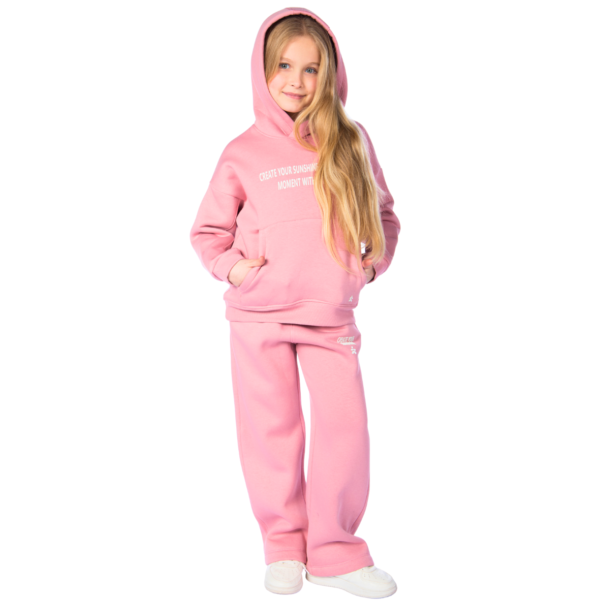 Kids Unisex tracksuit Set (2 pcs) – hooded sweatshirt and matching pants - Cashmere